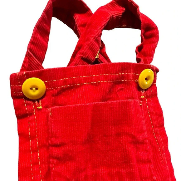 Vintage 12 months red corduroy overalls - Picture 2 of 3